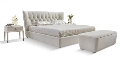 Muebles para el hogar, diseño moderno de alta calidad, tela Villa, cama King Size